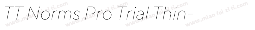TT Norms Pro Trial Thin字体转换